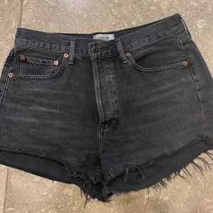 Agolde Parker black shorts